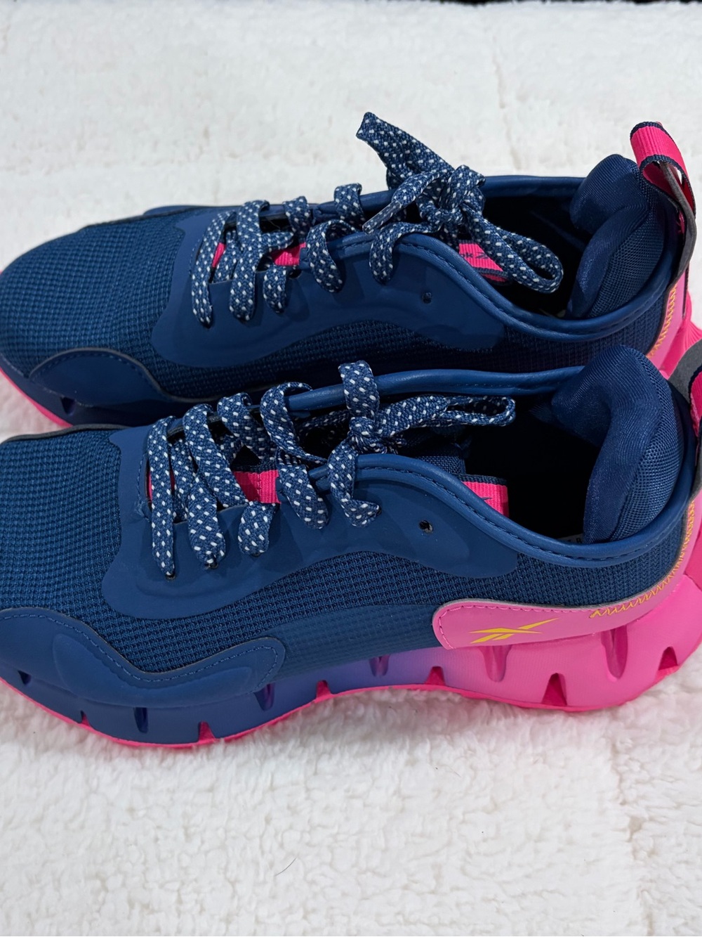 Reebok Kids Navy and Hot Pink Trail Runner Sneakers